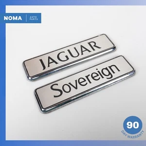 1992 Jaguar XJ40 XJ6 Trunk Boot Lid Logo Emblem Badge Set BEC10677 OEM - Picture 1 of 12