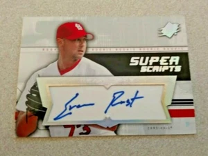 2004 SPX Super Scripts Auto Rookie #SU-RU Evan Rust Cardinals - Foto 1 di 2