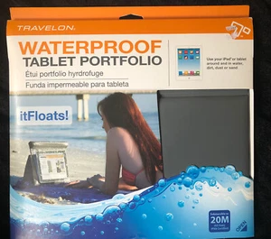 Travelon Waterproof Tablet Portfolio for iPad or Tablet (Floats) Submerses 65ft - Picture 1 of 5