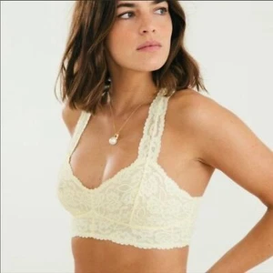Free People Womens Bralette Galloon Lace Racerback X-Small - Picture 1 of 8