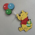 Vintage Winnie The Pooh Hunny Pot Balloons Baby Nursery Wall Decoration Art