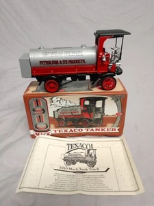 Texaco 1910 Mack Tanker #12 banc moulé sous pression #F122 ERTL Texas - Photo 1/9