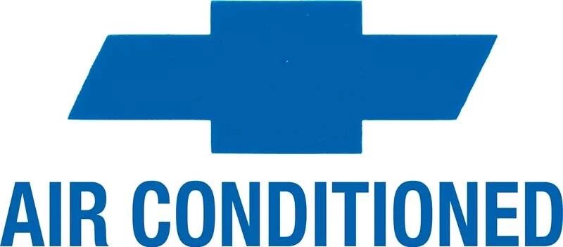 Air Conditioned Chevy Bow Tie Decal - Image 1 of 1