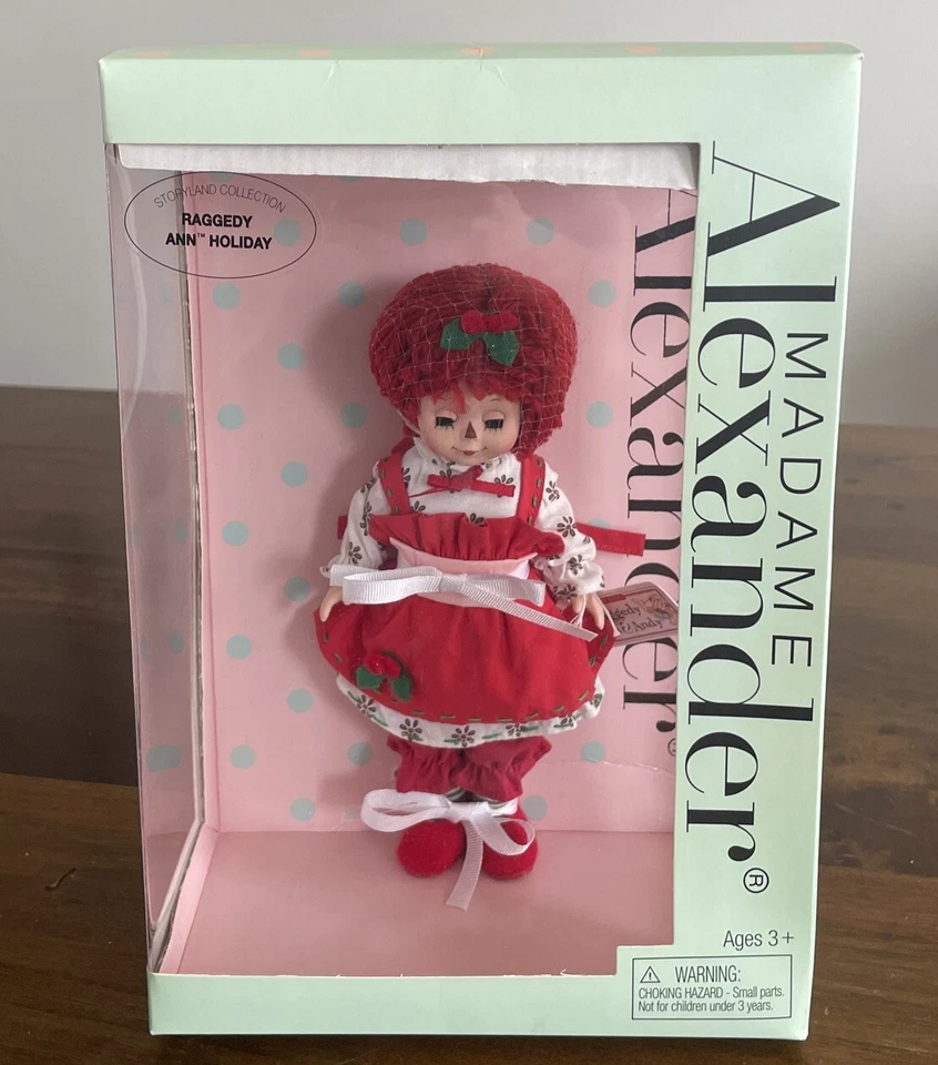 RARE Madame Alexander Raggedy Ann Holiday Doll NEW FAO Foto 1 de 4