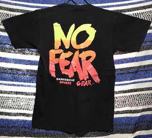VTG SINGLE STITCH NO FEAR DANGEROUS SPORTS GEAR SHIRT SZ S/M ONEITA POWET T - Picture 1 of 6
