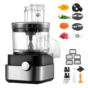 Electric Vegetable Slicer 8 in 1 Food Cutter 600W Vegetable Chopper Machine US - Picture 1 of 11