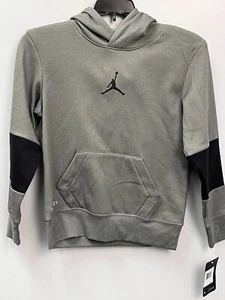 Nike Jordan Boy's Core Performance Thermal Gray Hoodie Size Small - Picture 1 of 8
