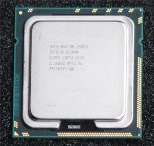 LOT of 20 SLBFA Intel Xeon L5520 CPU 2.26GHz 8MB 5.86GT/s LGA1366 Quad Core CPU - Picture 1 of 1