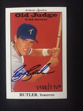 1995 Signature Rookies Old Judge T-96 Autograph Rich Butler Blue Jays