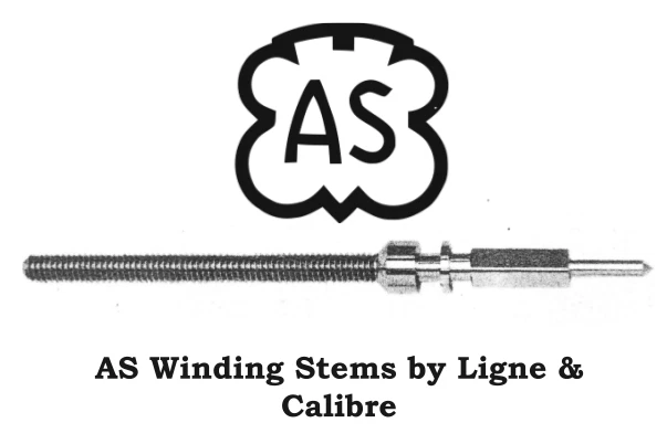1x Vástago de cuerda A. Schild AS de Ligne & Calibre [Lista desplegable] -- Nuevo de Lote Antiguo Foto 1 de 1