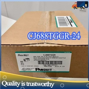Panduit CAT6 Network Jack Module Gigabit green CJ688TGGR BOX of 50 Free shipping - Photo 1/6