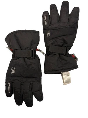 Guantes Spyder Negros Hombre Medianos Impermeables Transpirables Secos Invierno. Foto 1 de 4