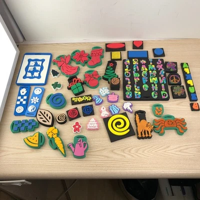 Lote 50+ selos robustos de espuma para cartões de artesanato scrapbooking novos e usados - Imagem 1 de 4