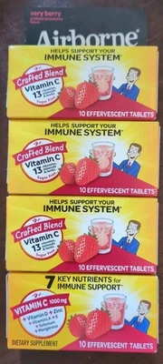 Tabletas efervescentes de apoyo inmunológico en el aire muy bayas lote de 10 unidades de 4 -03/26 Foto 1 de 4
