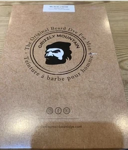 Grizzly Mountain Organic Men’s BLACK Beard Dye   - Picture 1 of 3