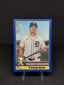 2025 Topps Heritage - High Number SP Parker Meadows #483 bordo blu scuro - Foto 1 di 2