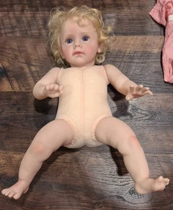 Muñecas bebé renacido hechas a mano de 17" niña muñeca recién nacida de vinilo de la vida real regalo - Imagen 1 de 10