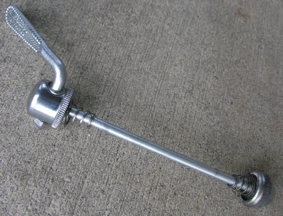 Vintage Schwinn Approved Front Skewer, silver, Quick Release QR - Image 1 of 4