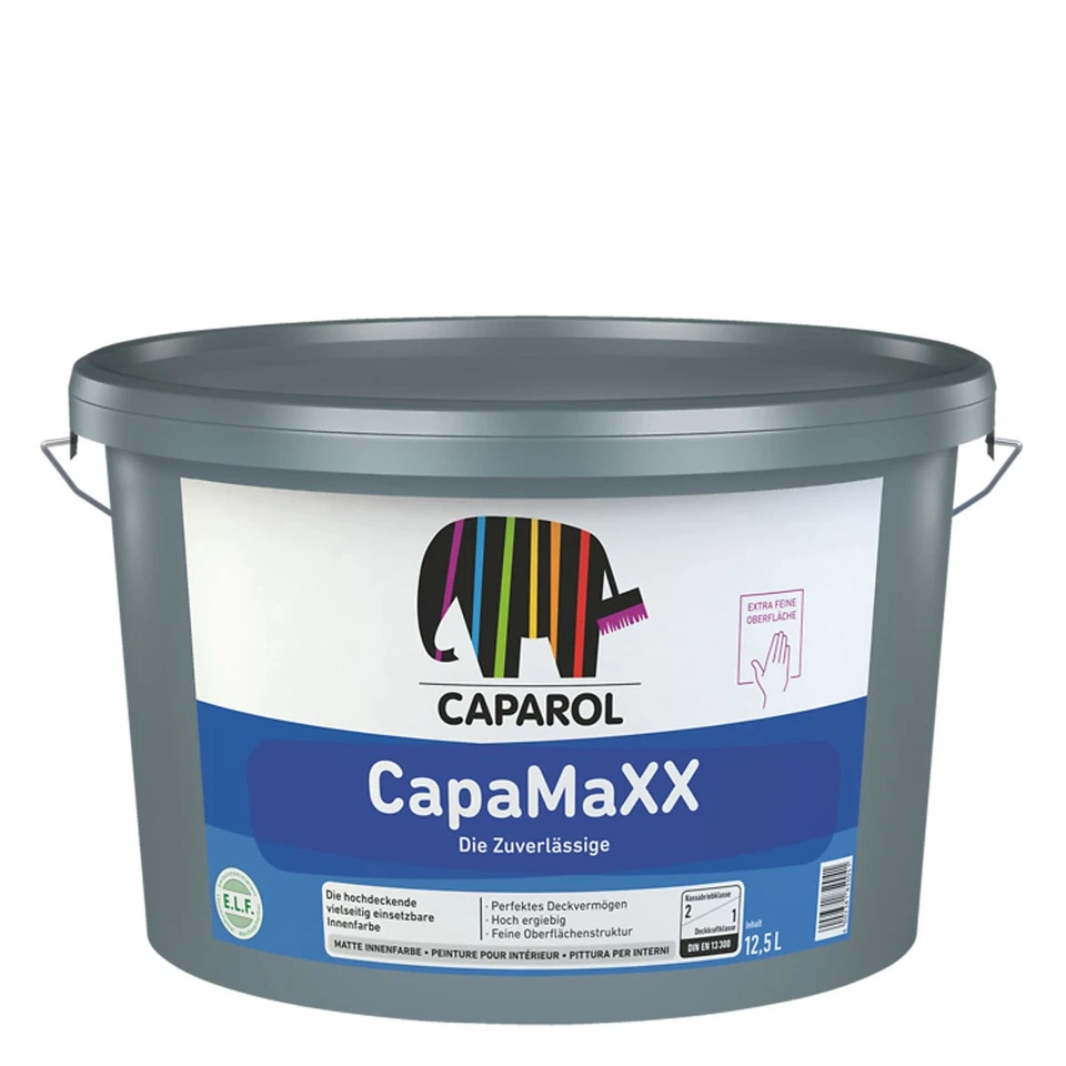 Caparol CapaMaXX 12.5L White, High Opaque Wall Paint, Emulsion Paint - Image 1 of 1