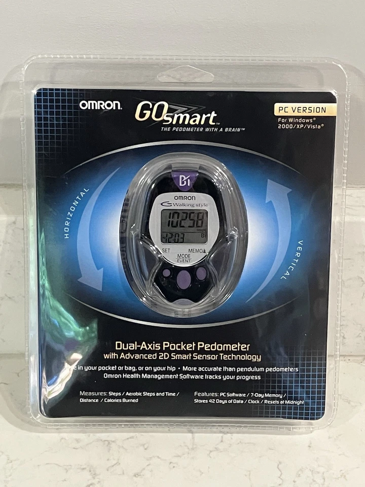 Omron HJ-720ITC Pedometer - Black/Gray