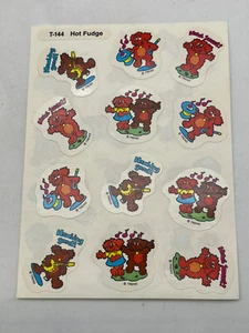 Vintage Trend Sticker Sheet T-144 Hot Fudge Stickers One Sheet Scratch N Sniff - Picture 1 of 2