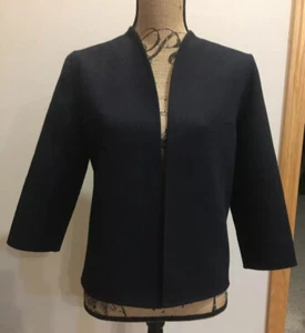 Peter Som Navy Wool-Angora Jacket/Blazer - Picture 1 of 7