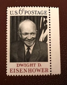 Scott #1383- Dwight D. Eisenhower, US President - 6c (1969)--Mint NH - Picture 1 of 1