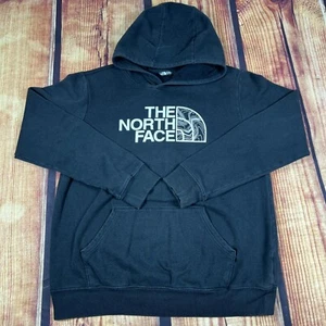 The North Face Hoodie Boys XL Black Logo Graphic Pullover Juniors Sweatshirt - Picture 1 of 7
