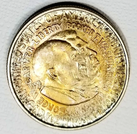 1952 Washington Carver Silver Commemorative  GEM BU ++ Toned Summer Sale Cover