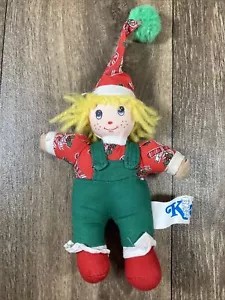 5" Kids of America Stuffed Christmas Holiday Girl Doll - Picture 1 of 8