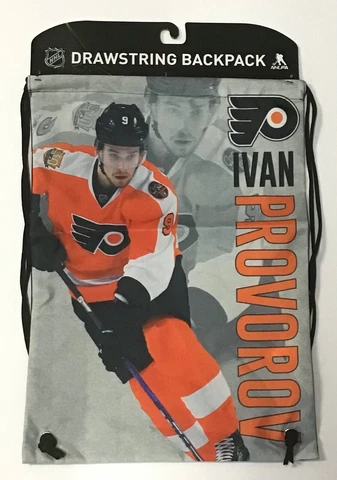 Ivan Provorov Philadelphia Flyers NHL  / Back Sack Backpack Cinch Bag Drawstring Cover