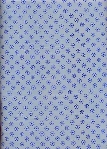 Mooshka Blue Dot Flowers on Teal Quilt Fabric - Fat Quarter - Picture 1 of 1