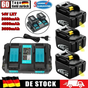 Ersatzakku Für Makita 5,0Ah 14,4V BL1440B BL1430 BL1450B LXT DC18RD Ladegerät - Bild 1 von 31