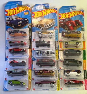 Hot Wheels Lot of 18 Older Assorted Diecast Cars From 2021 New In Packages - Image 1 of 4