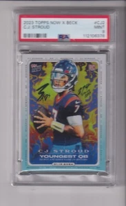2023 TOPPS NOW X BECK C.J. STROUD WITH PSA 9 GRADE - HOUSTON TEXANS - Picture 1 of 1