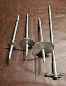 4 Pc Garden Auger Drill Bits Planting Post Hole Digger Planter Bulb - Picture 1 of 8