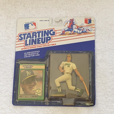 1989-MLB JOSE CANSECO, Oakland Athletics  (A's), Vintage NOS-Bubble Yellowing Cover