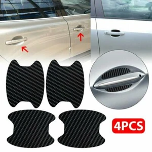 4× Car Accessories Door Handle Protector Film Anti-Scratch Stickers Carbon Fiber - Picture 1 of 8
