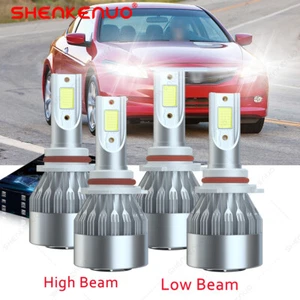 Combo de 4 piezas 9005+9006 faros LED bombillas de haz alto bajo para Honda Accord 1997-2015 - Imagen 1 de 17