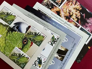 Australia Limited Edition Minisheet collection X 5 Birds Fish Queen Garden - Picture 1 of 7