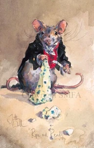 Mouse Pack 10 Christmas Cards 'Ripe and Ready' by Jonathan Walker C672x - Picture 1 of 1