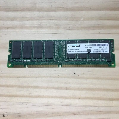 Crucial 128MB ct16m64s4d75 m8tb 168-Pin DIMM 16Mx64 SDRAM BL111C7.RZ - Image 1 of 3