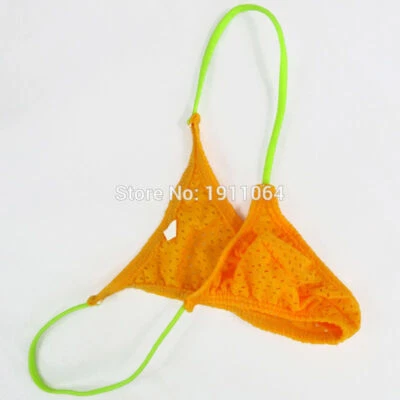 K205 D K2055 Para Hombres Micro Bolsa Más Pequeña Bikini Tanga Ojales Deporte Tricot Foto 1 de 4