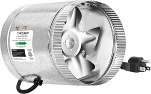 VIVOSUN 6 inch Inline Duct Fan 240CFM, HVAC Exhaust Intake Fan Low Noise - Picture 1 of 5