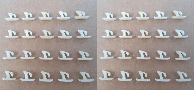 40 VINTAGE DOOR WEATHERSTRIP/INSIDE PANEL CLIPS! FITS: 1964 & UP MOPAR DODGE ETC - Image 1 of 1