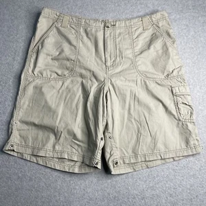 Columbia XCO Shorts Women’s 16 Beige Hiking Adjustable Length 100% Cotton - Imagen 1 de 11