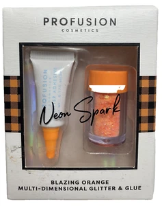 Blazing Orange PROFUSION Neon Spark Multi-Dimensional Glitter & Glue - Picture 1 of 2
