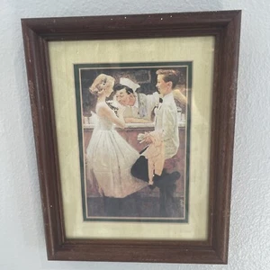 Norman Rockwell after the prom limited edition print custom framed matted Vtg 70 - Picture 1 of 4