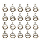  20 Pcs Jewelry Making Pendants Alloy Charm Crystal Hexagonal Column