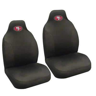 Juego de fundas de asiento con canastilla delanteras negras SUV para auto camión NFL San Francisco 49ers Foto 1 de 4